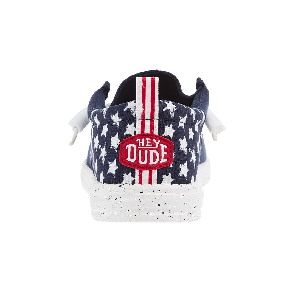 Hey Dude Mens Navy Blazer Wally Funk Americana Stars Casual Shoe