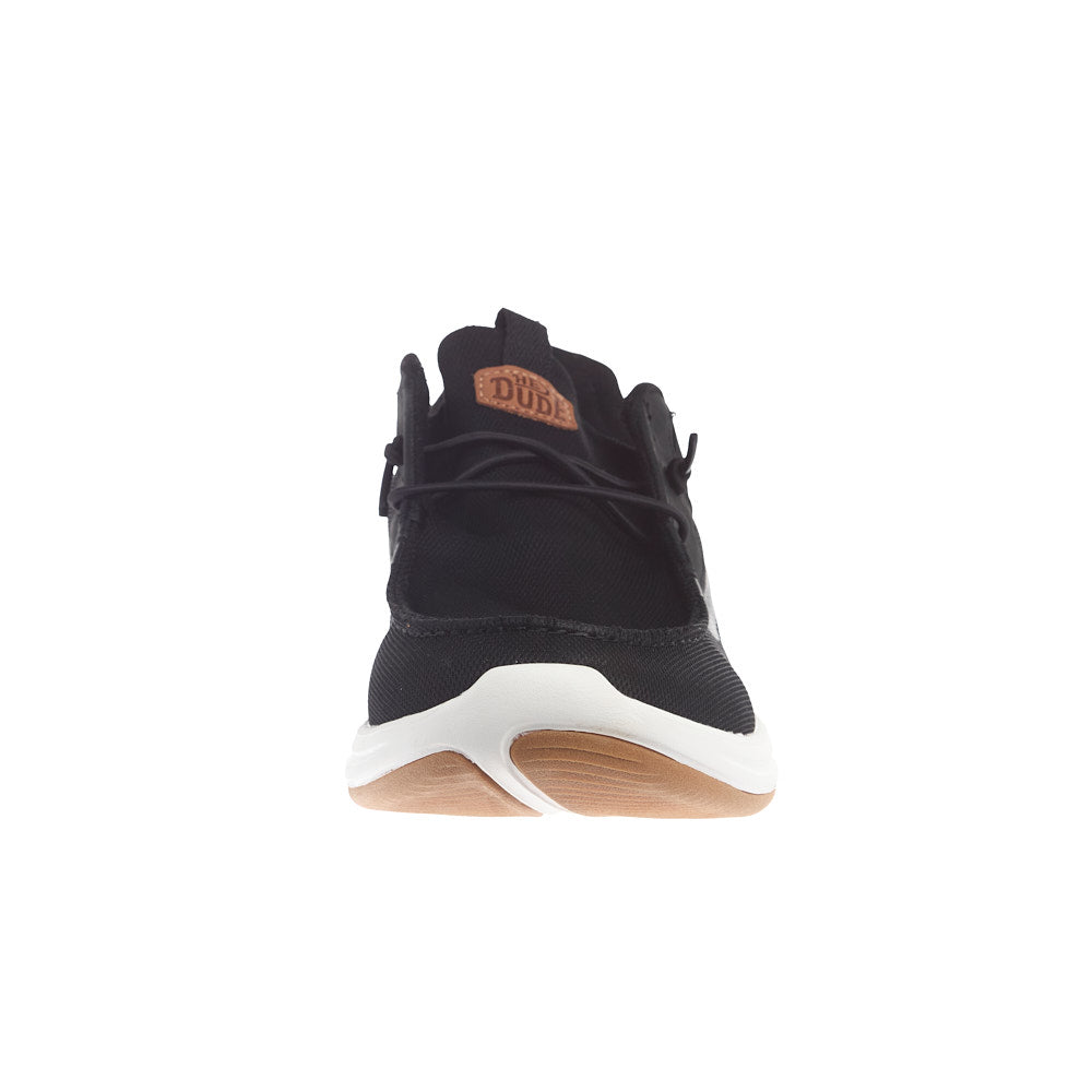 Hey Dude Men's Wally Drift Classic Black/White Sneaker