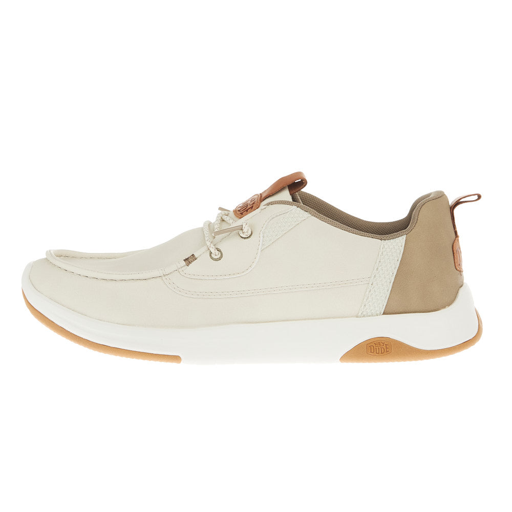 Hey Dude Men's Wally Drift Classic Silver Birch Sneaker
