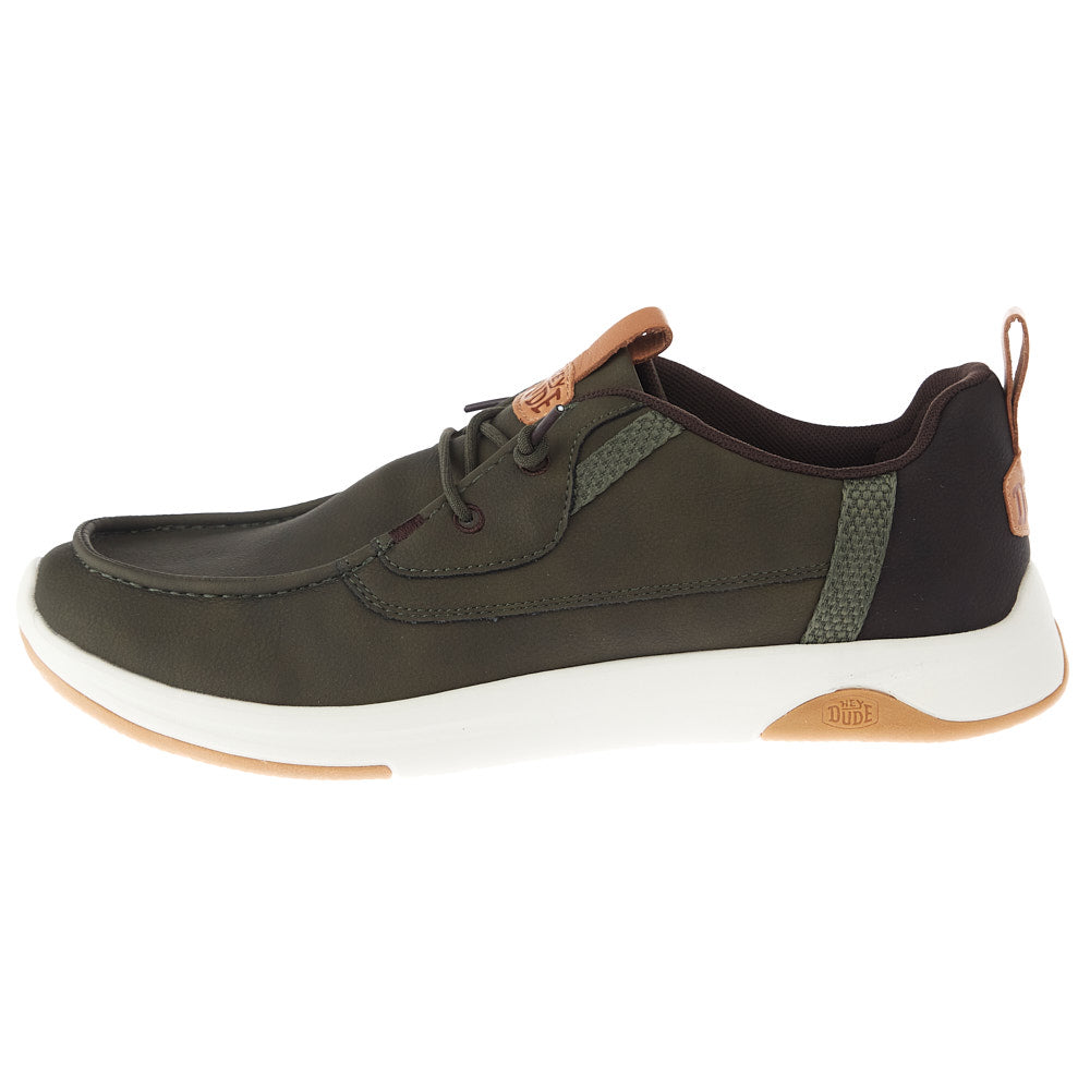 Hey Dude Men's Wally Drift Classic Deep Green Sneaker