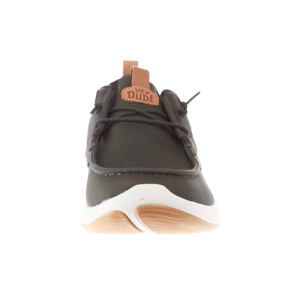 Hey Dude Men's Wally Drift Classic Deep Green Sneaker