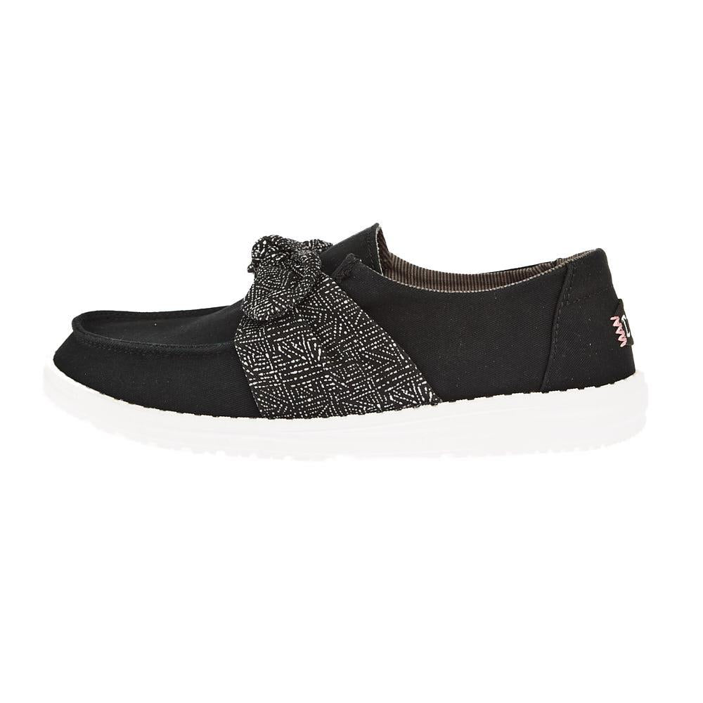 Hey Dude Women`s Black Wendy Bow Casual