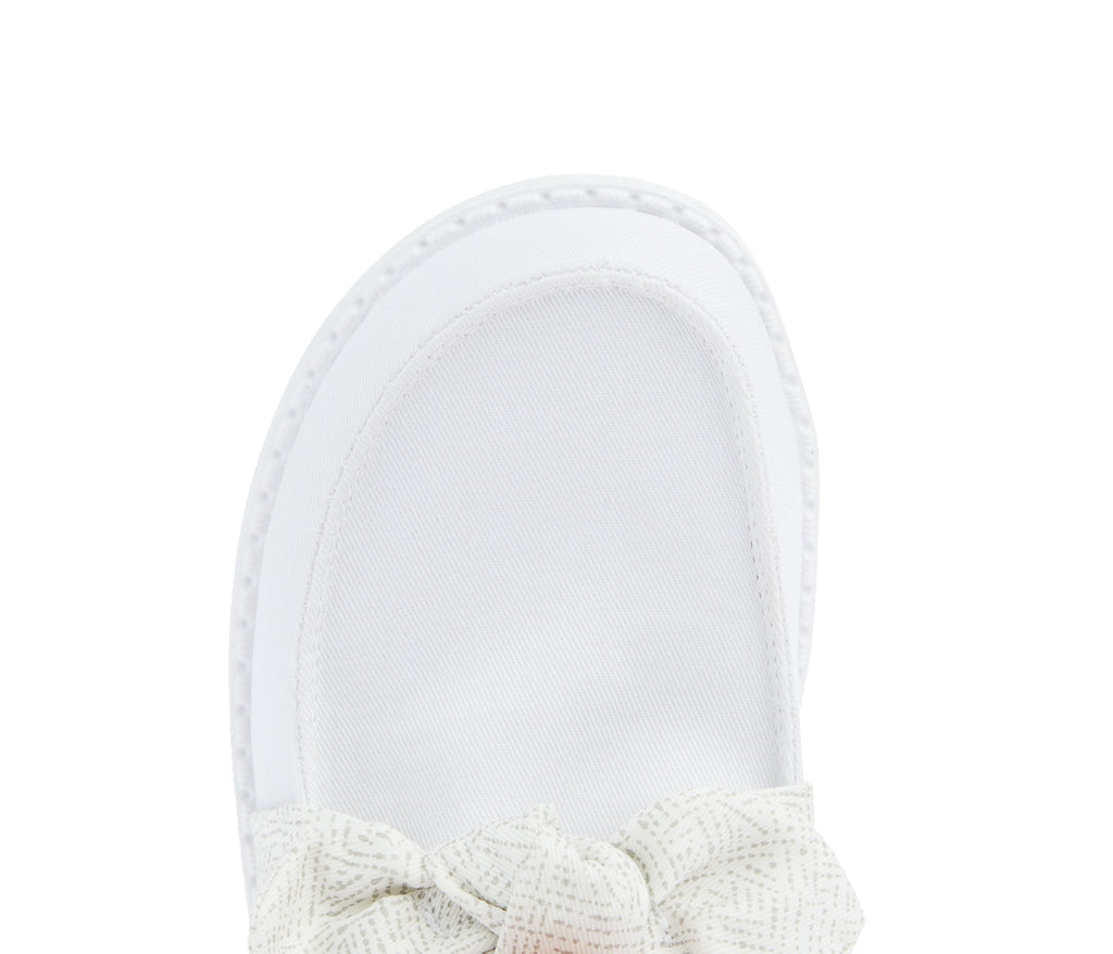 Hey Dude Women`s White Wendy Bow Casual