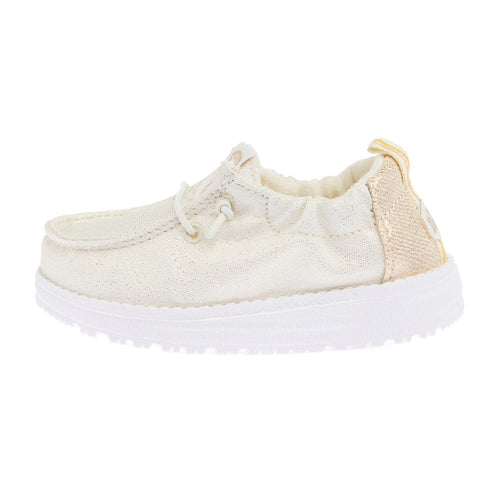 Hey Dude Infant Lil Champagne Glitter Slip On