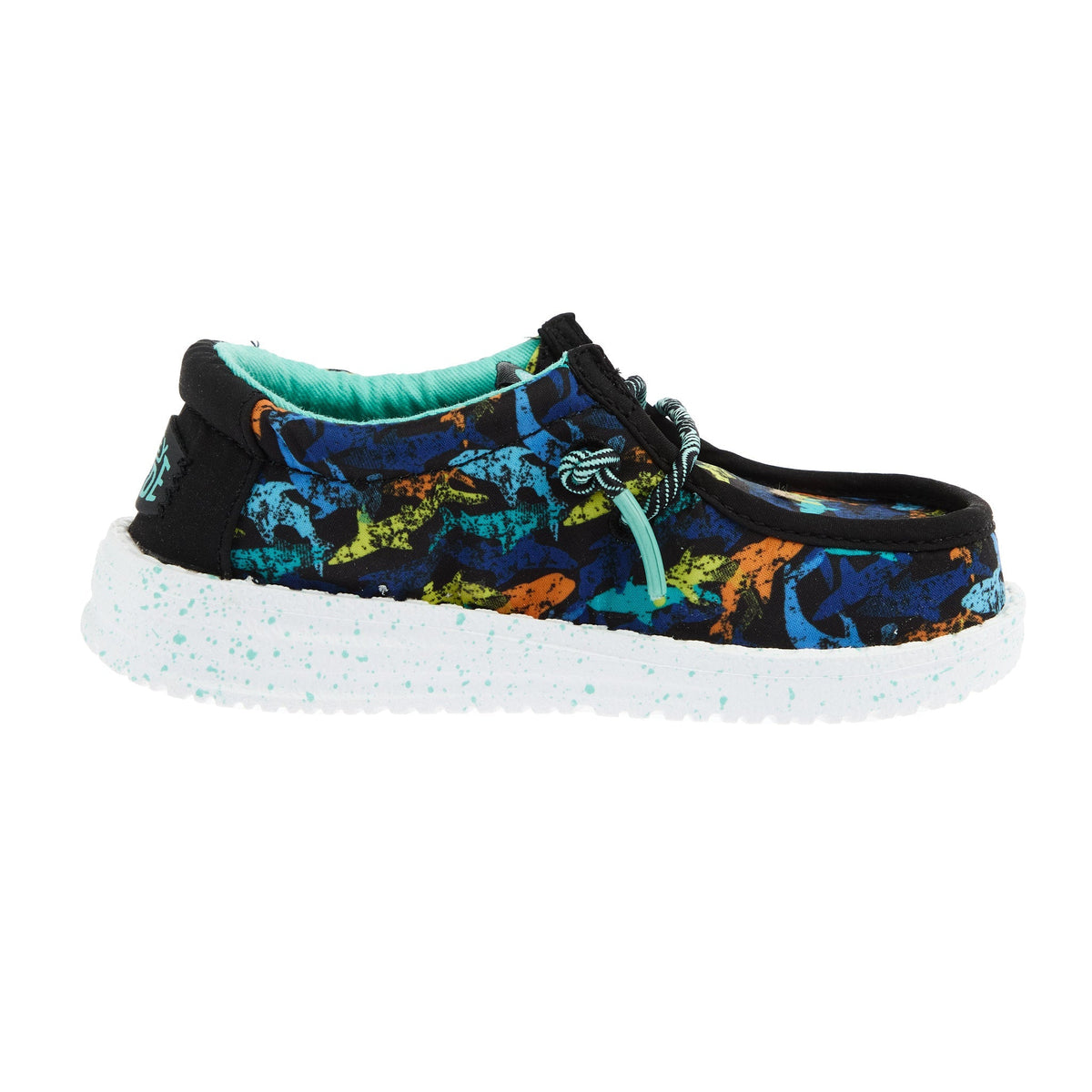 Hey Dude Wally Toddler Multicolor Sharks Slip-On