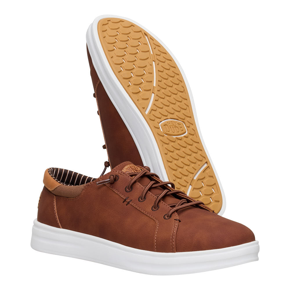 Hey Dude Men's Paul Pro Classic Cognac Casual