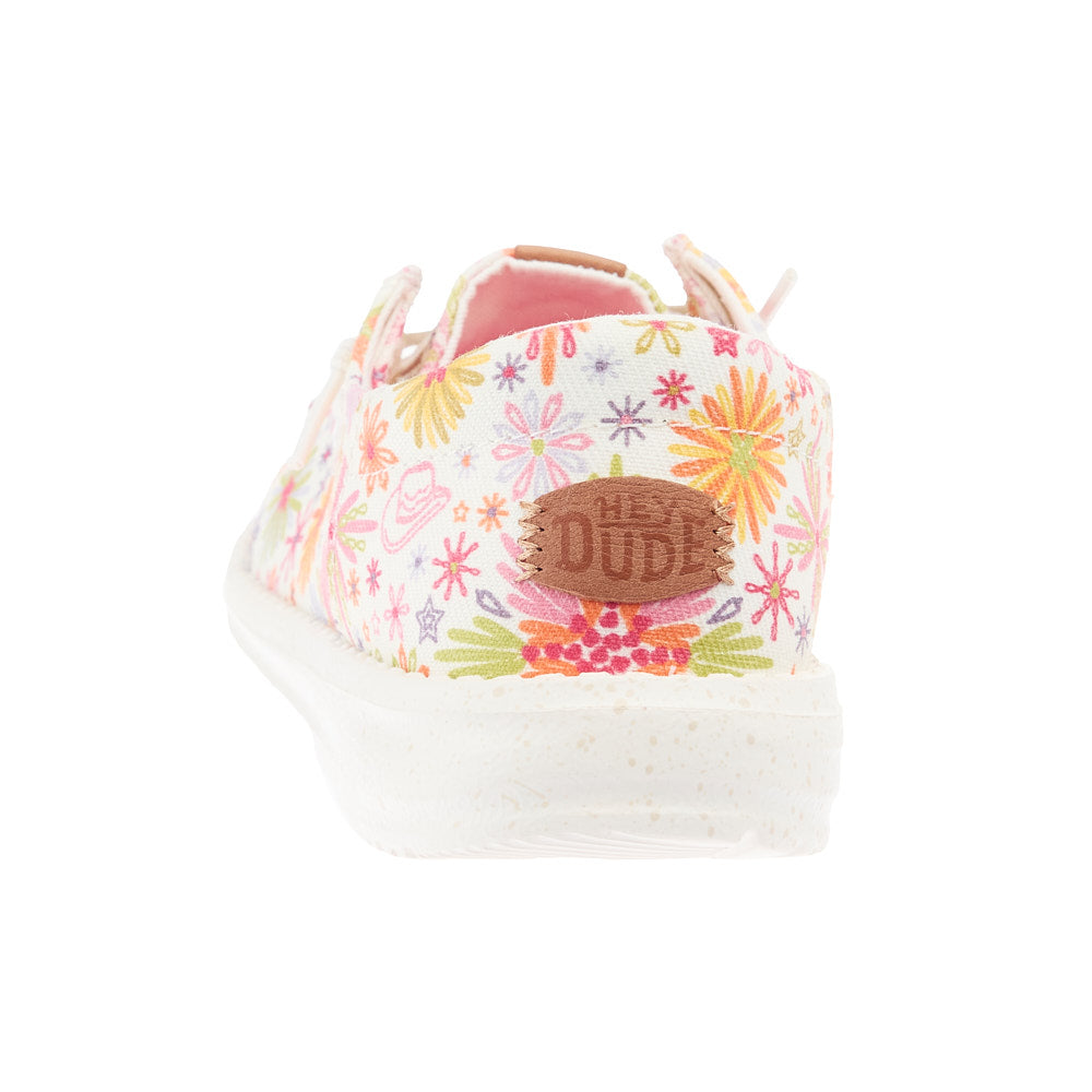 Hey Dude Youth Wendy Western Cowgirl Pink Casual Shoe
