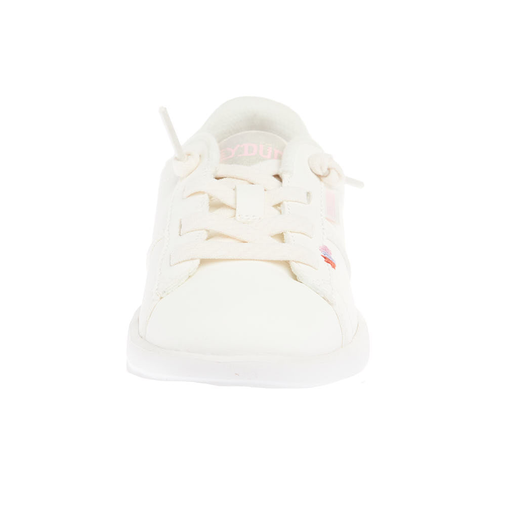 Hey Dude Toddler's Karina Duo Ivory and Iridescent Classic Sneaker