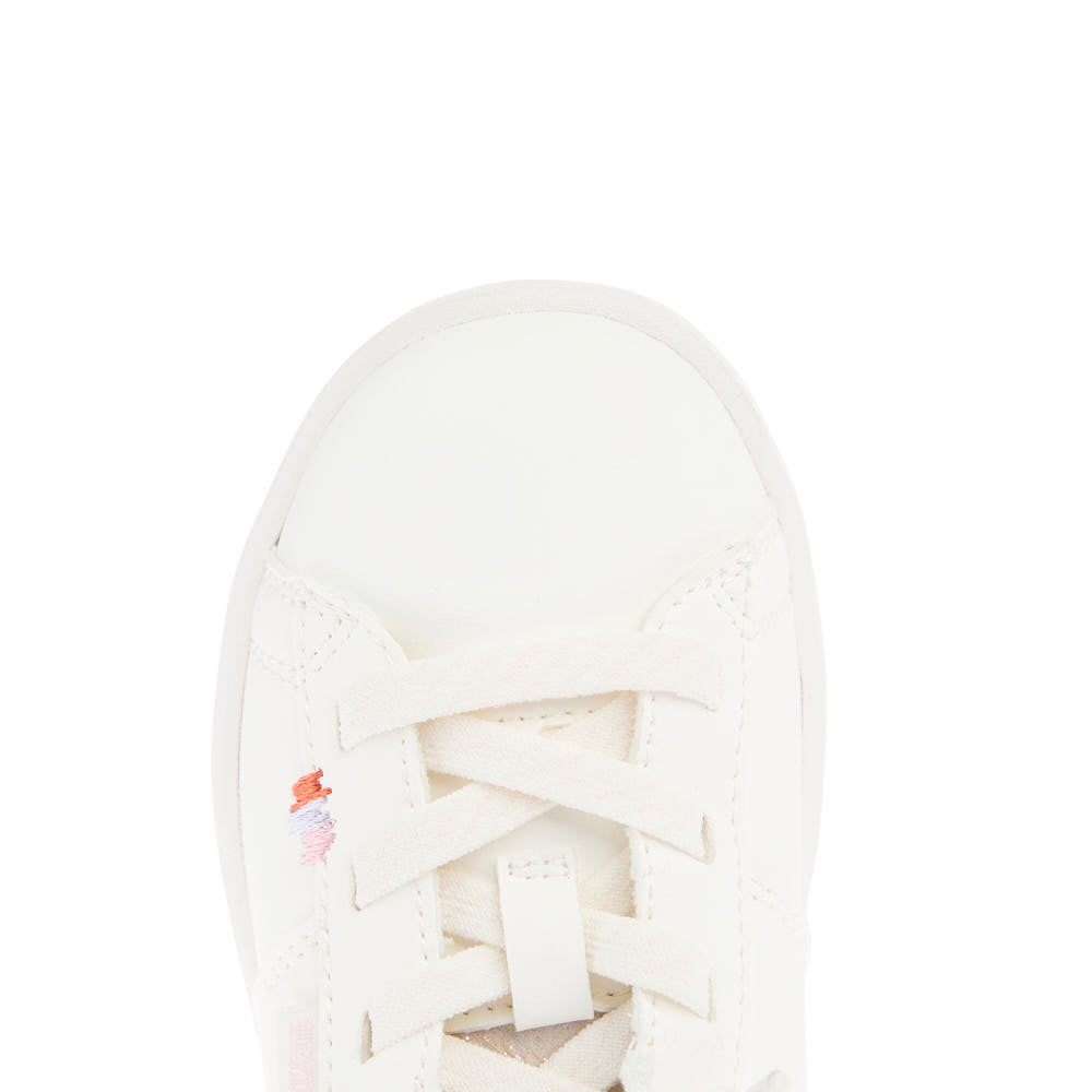 Hey Dude Toddler's Karina Duo Ivory and Iridescent Classic Sneaker