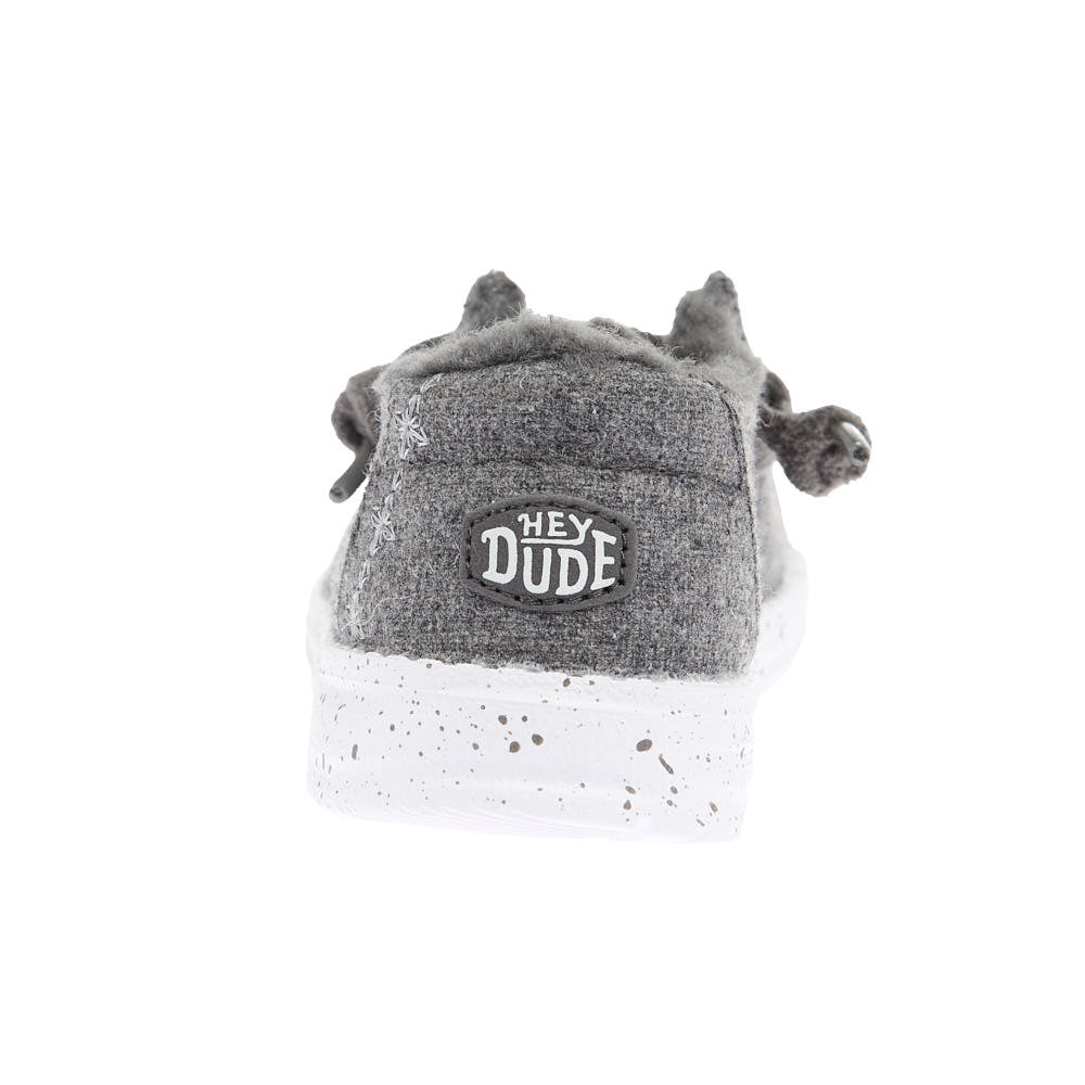 Hey Dude Toddler's Wendy Charcoal Wool Cozy Casual Shoe