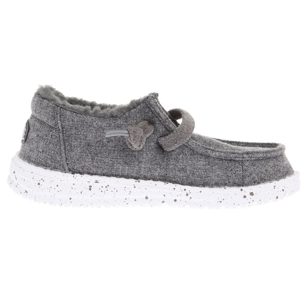 Hey Dude Toddler's Wendy Charcoal Wool Cozy Casual Shoe
