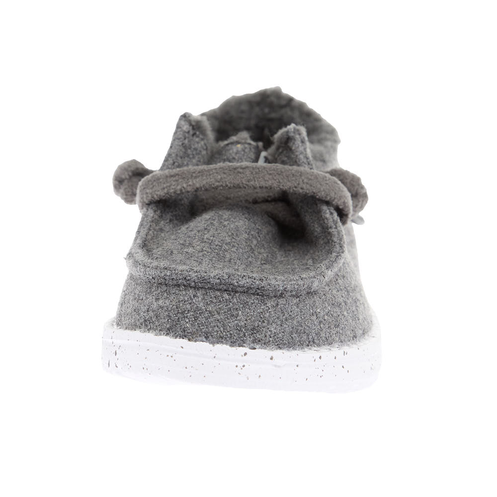 Hey Dude Toddler's Wendy Charcoal Wool Cozy Casual Shoe
