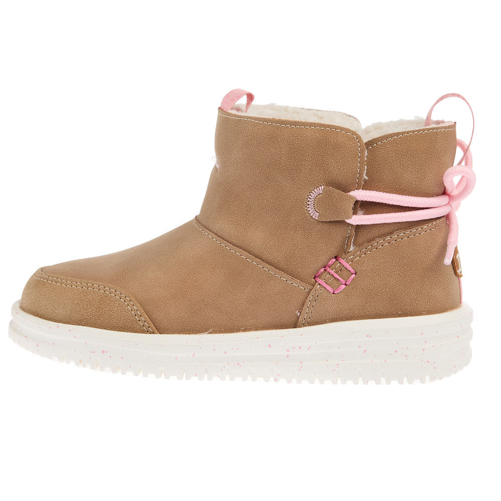 Hey Dude Youth Chestnut Camden Bow Cozy Boot