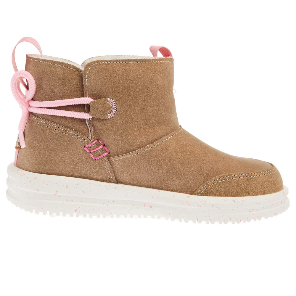 Hey Dude Youth Chestnut Camden Bow Cozy Boot