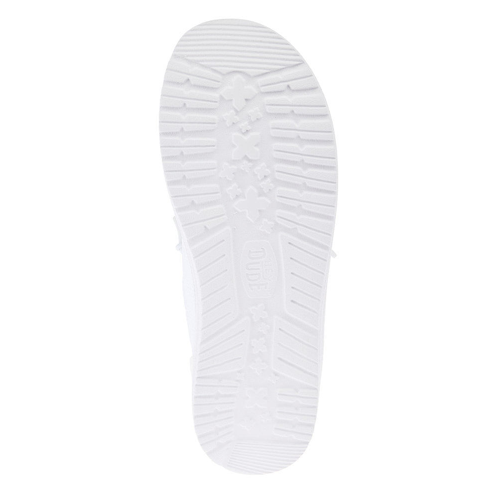 Hey Dude Women`s Wendy Funk Mesh Shoelry White Casual