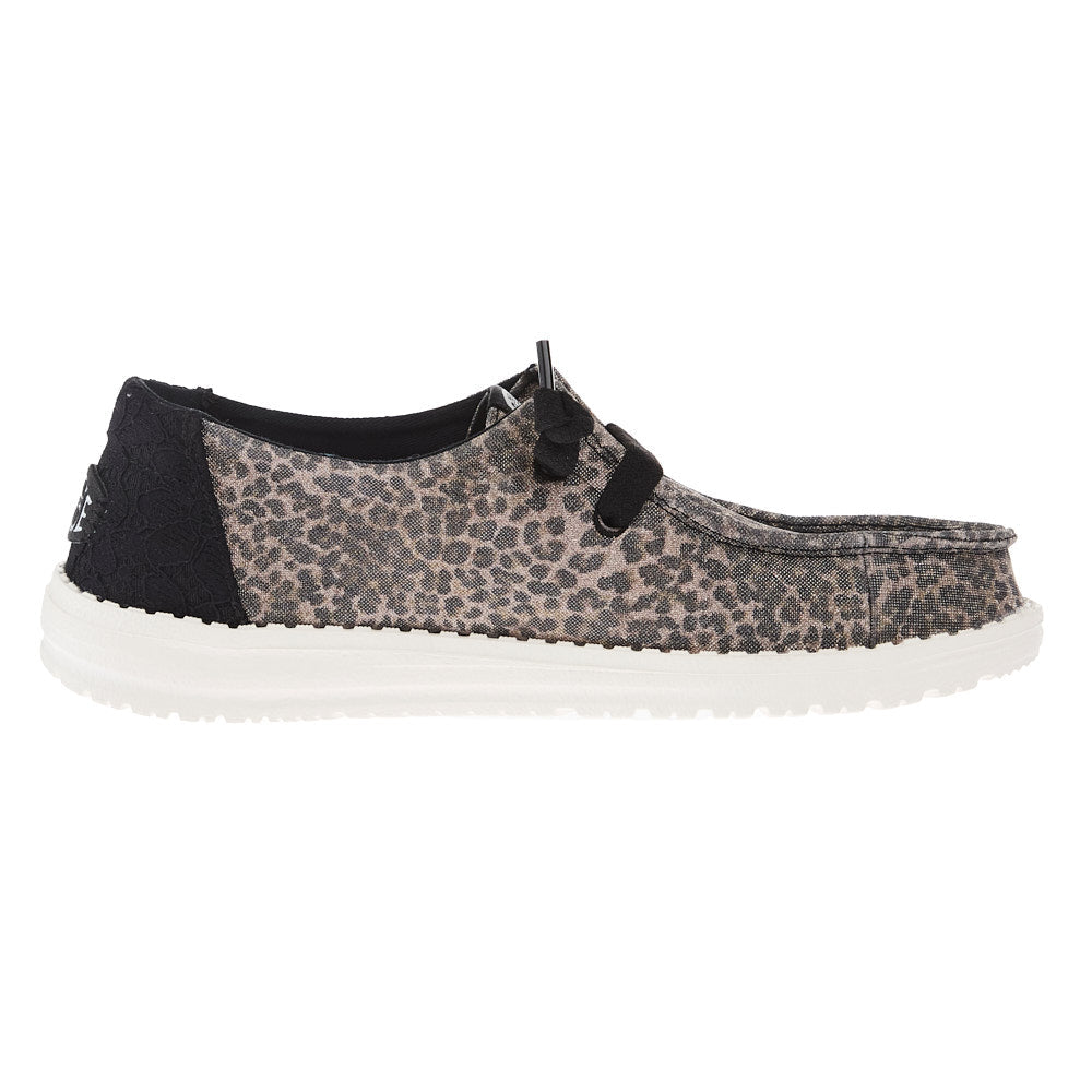 Hey Dude Women`s Wendy Sparkle Leopard Print Casual