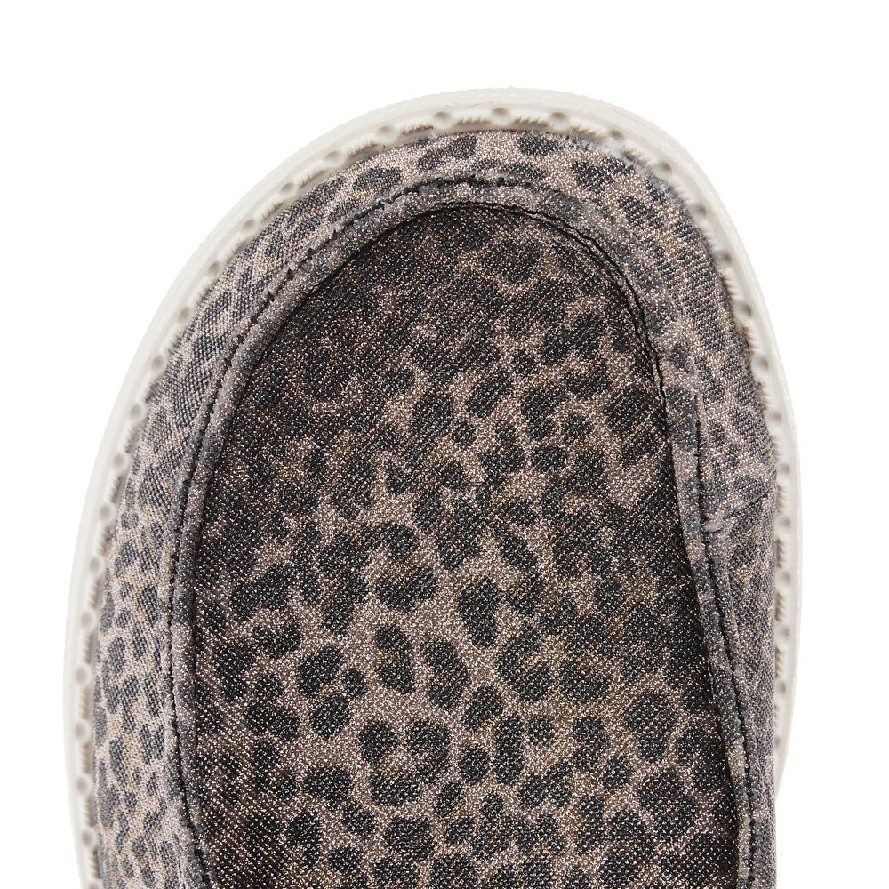 Hey Dude Women`s Wendy Sparkle Leopard Print Casual