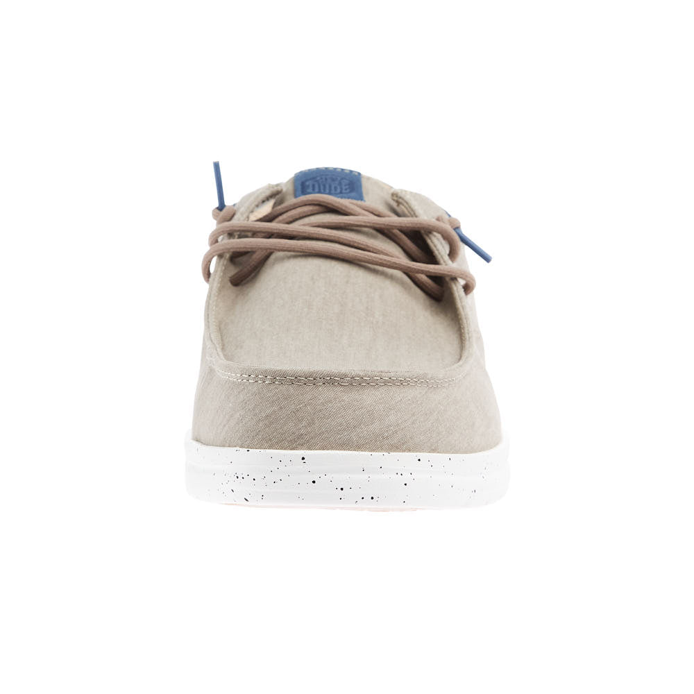 Hey Dude Mens Doeskin Paul Washed Nylon Casual Shoe