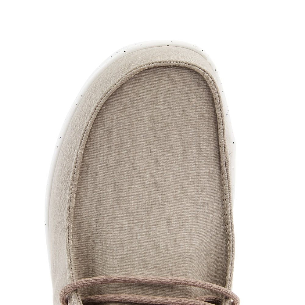 Hey Dude Mens Doeskin Paul Washed Nylon Casual Shoe