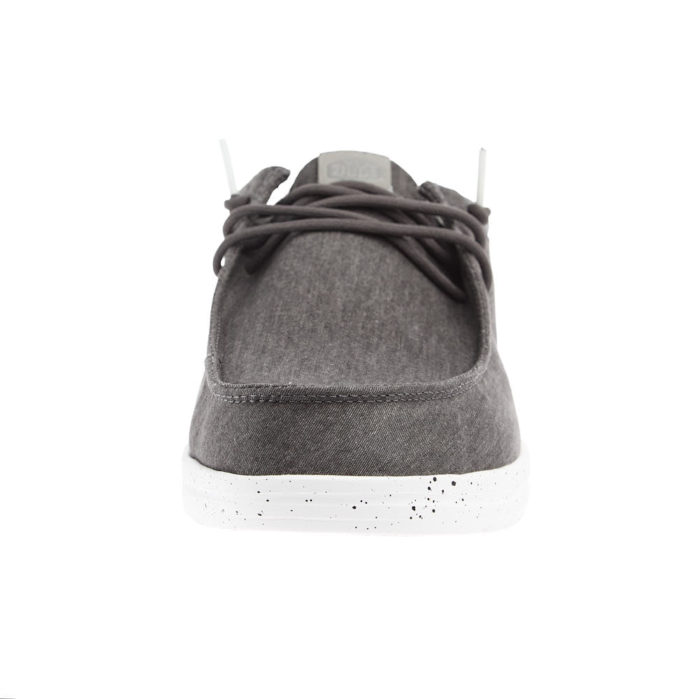 Hey Dude Mens Grantie Grey Paul Washed Nylon Casual Shoe
