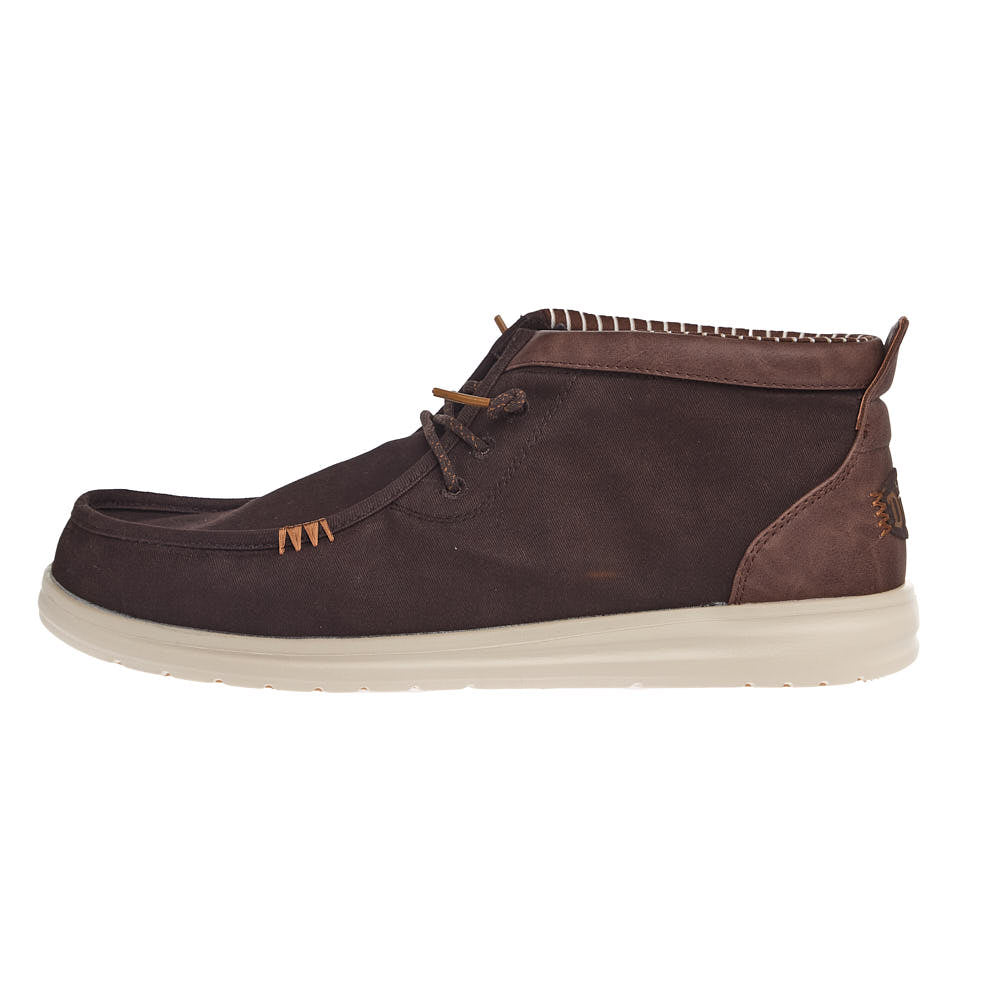 Hey Dude Men's Two Tone Brown Wally Mid Gripr Vin Casual