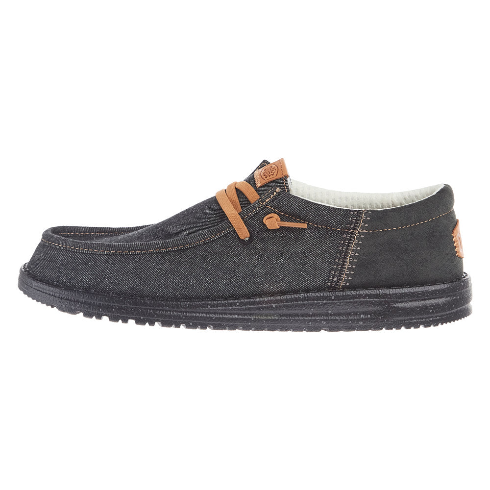 Hey Dude Men's Wally Funk Denim Black Casual