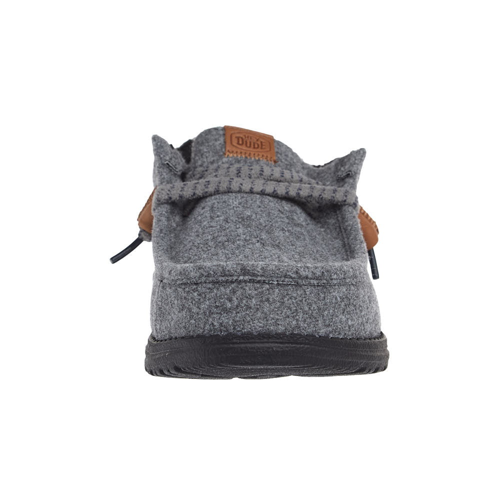 Hey Dude Men's Wally Smoke Grey Cozy Plaid Casual