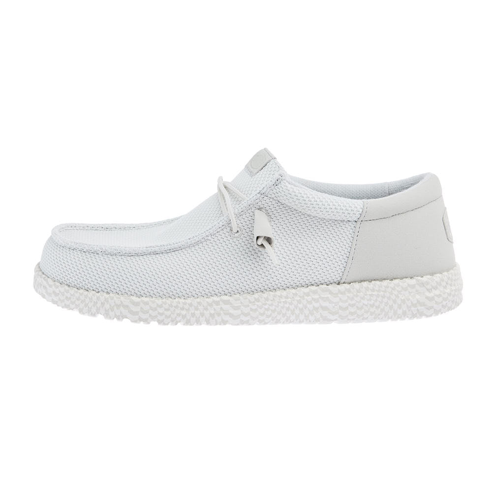 Hey Dude Mens Grey Wally Funk Warped Geo Casual Shoe