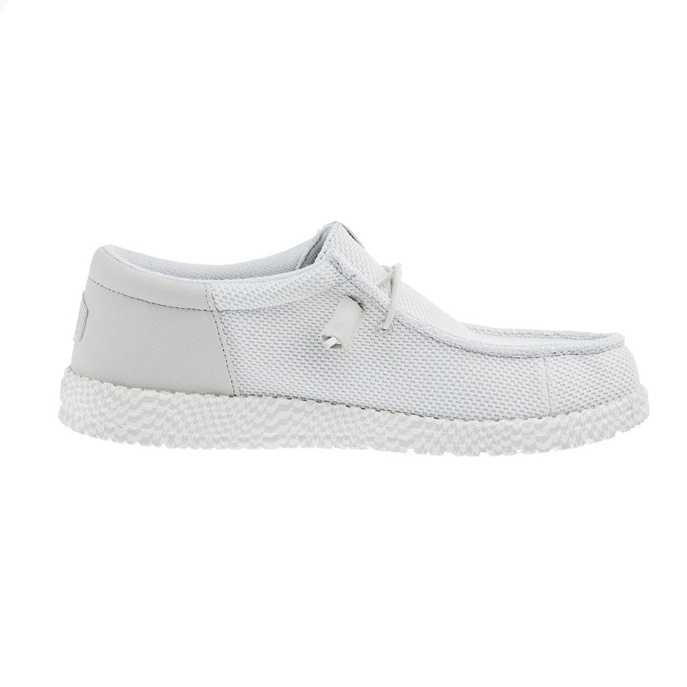 Hey Dude Mens Grey Wally Funk Warped Geo Casual Shoe