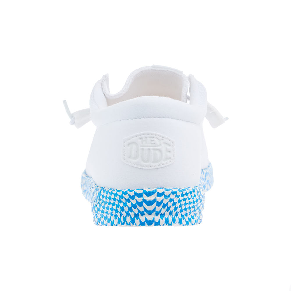 Hey Dude Men's White Wally Funk Warped Geo Sole Casual