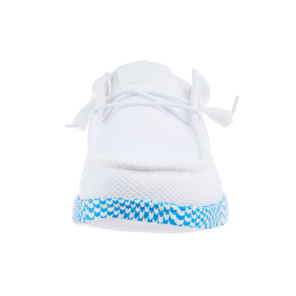 Hey Dude Men's White Wally Funk Warped Geo Sole Casual
