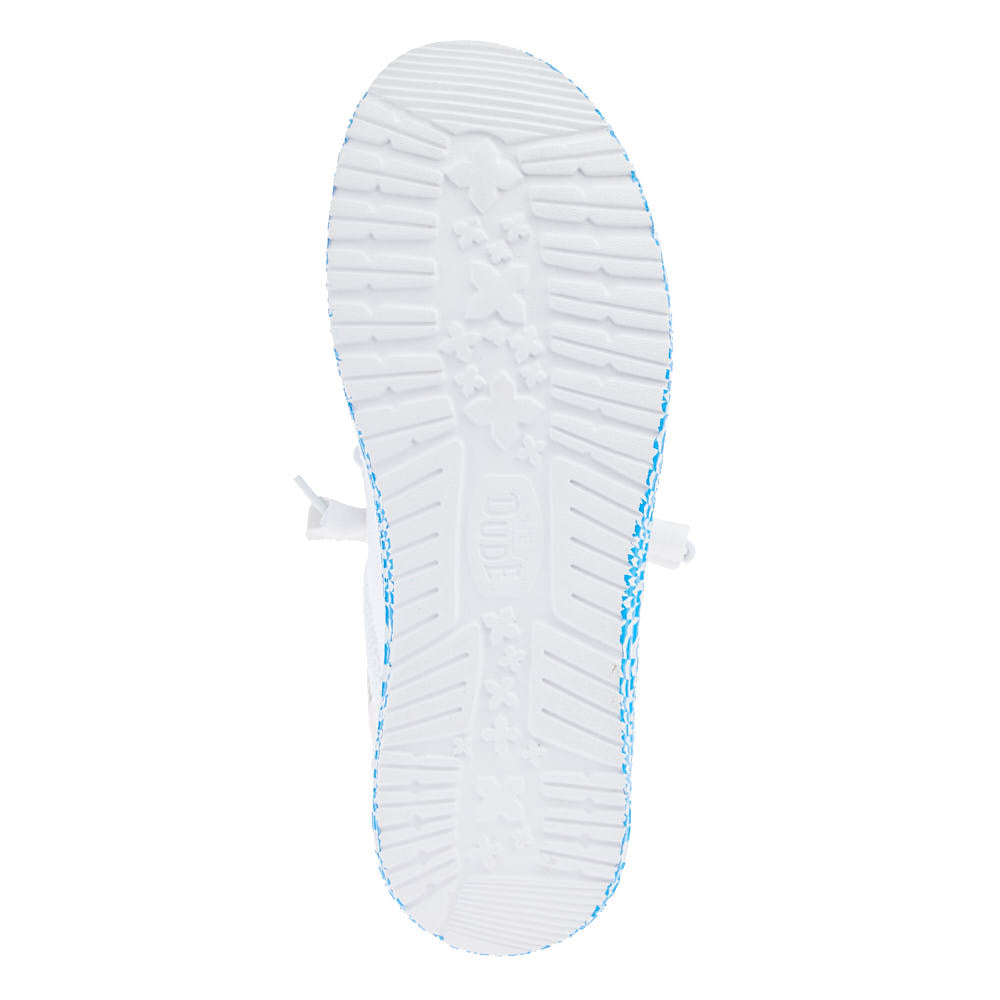 Hey Dude Men's White Wally Funk Warped Geo Sole Casual