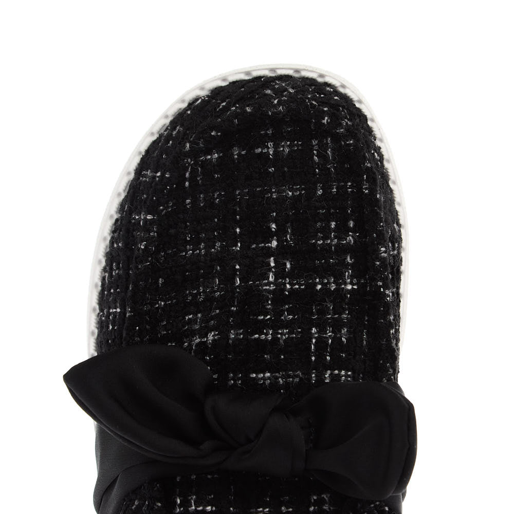 Hey Dude Women's Wendy Bow Tweed Black Casual