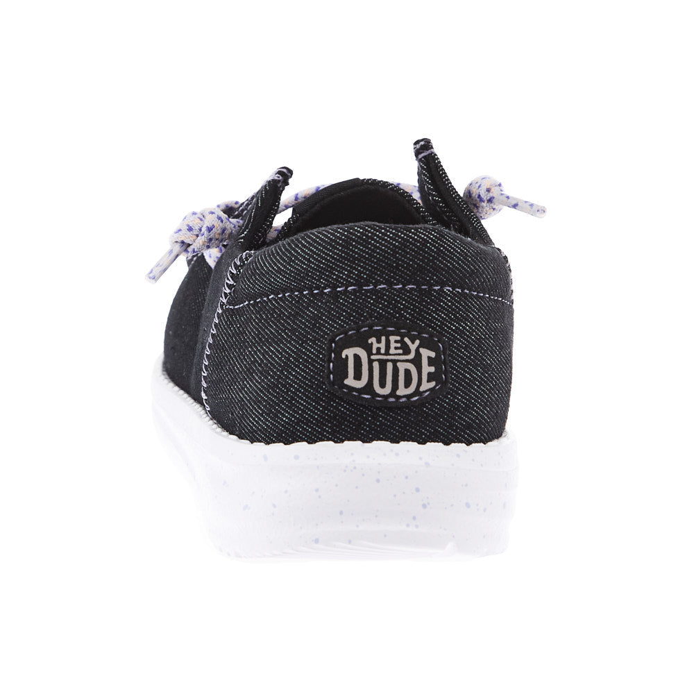 Hey Dude Youth Wendy Funk Friendship Lace Black Casual Shoe