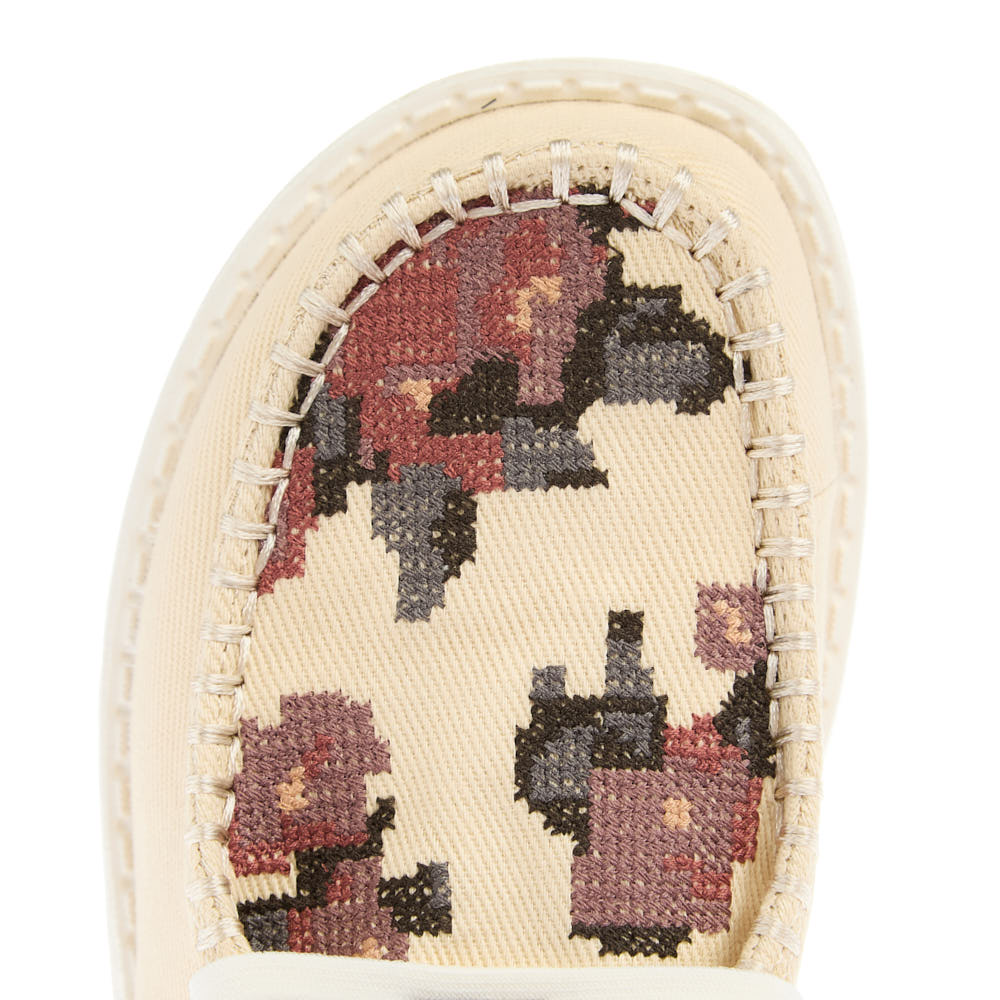 Hey Dude Women's Wendy Cross Stitch Wood Ash Multi Casual
