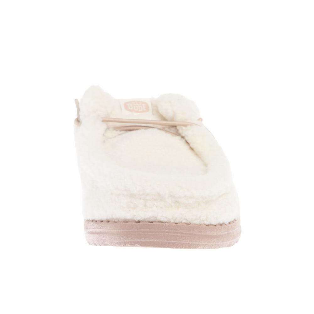 Hey Dude Women's Wendy Cream Egret Slipper