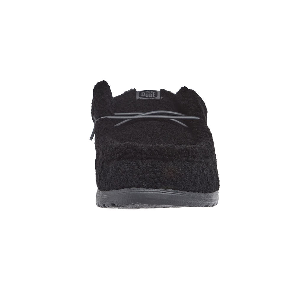 Hey Dude Men's Wally Slip Black Sherpa