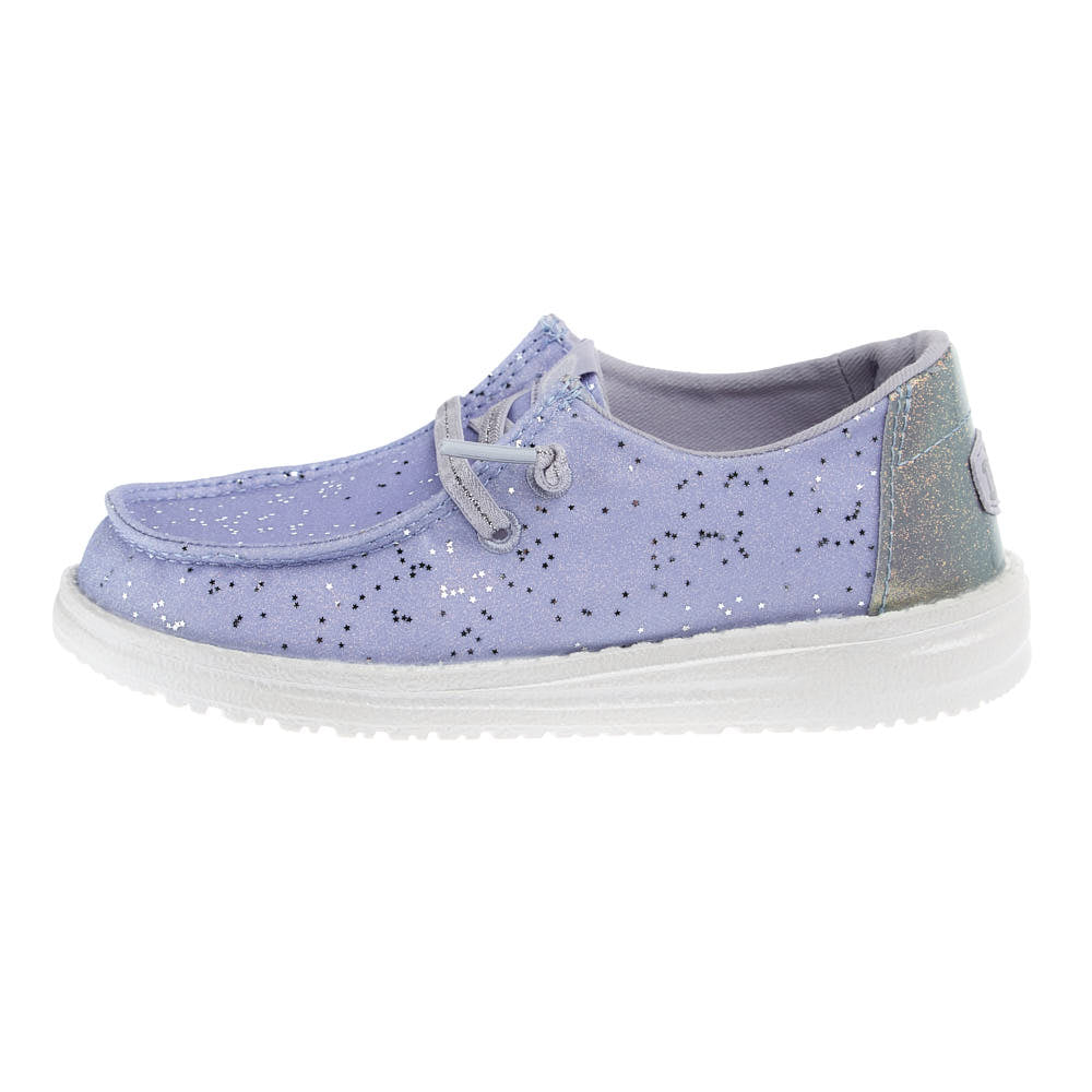 Hey Dude Kid's Wendy Sparkle Surprise Purple Casual Shoe