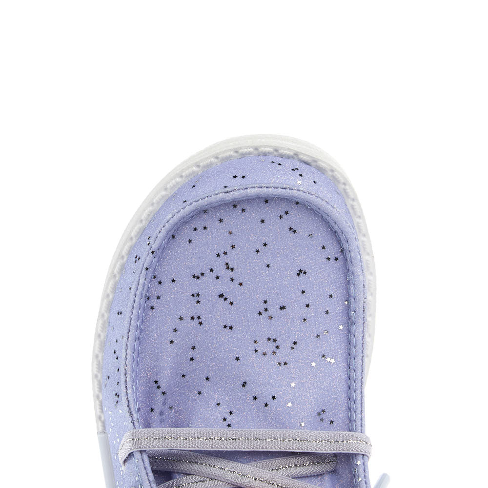 Hey Dude Kid's Wendy Sparkle Surprise Purple Casual Shoe