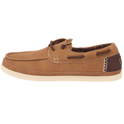 Hey Dude Men's Harbor Lo Classic Bone Brown Casual