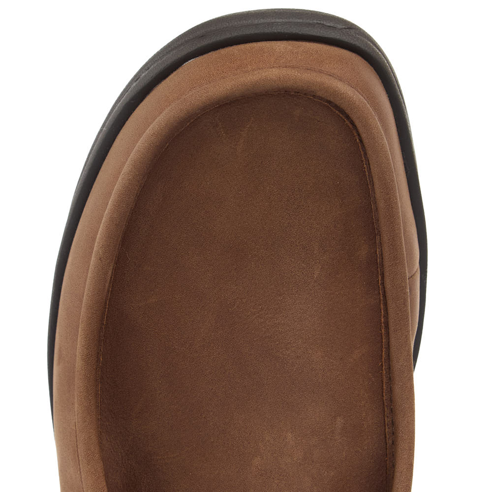Hey Dude Men's Paul Robe Brown Full Grain Leather Casual Shoe