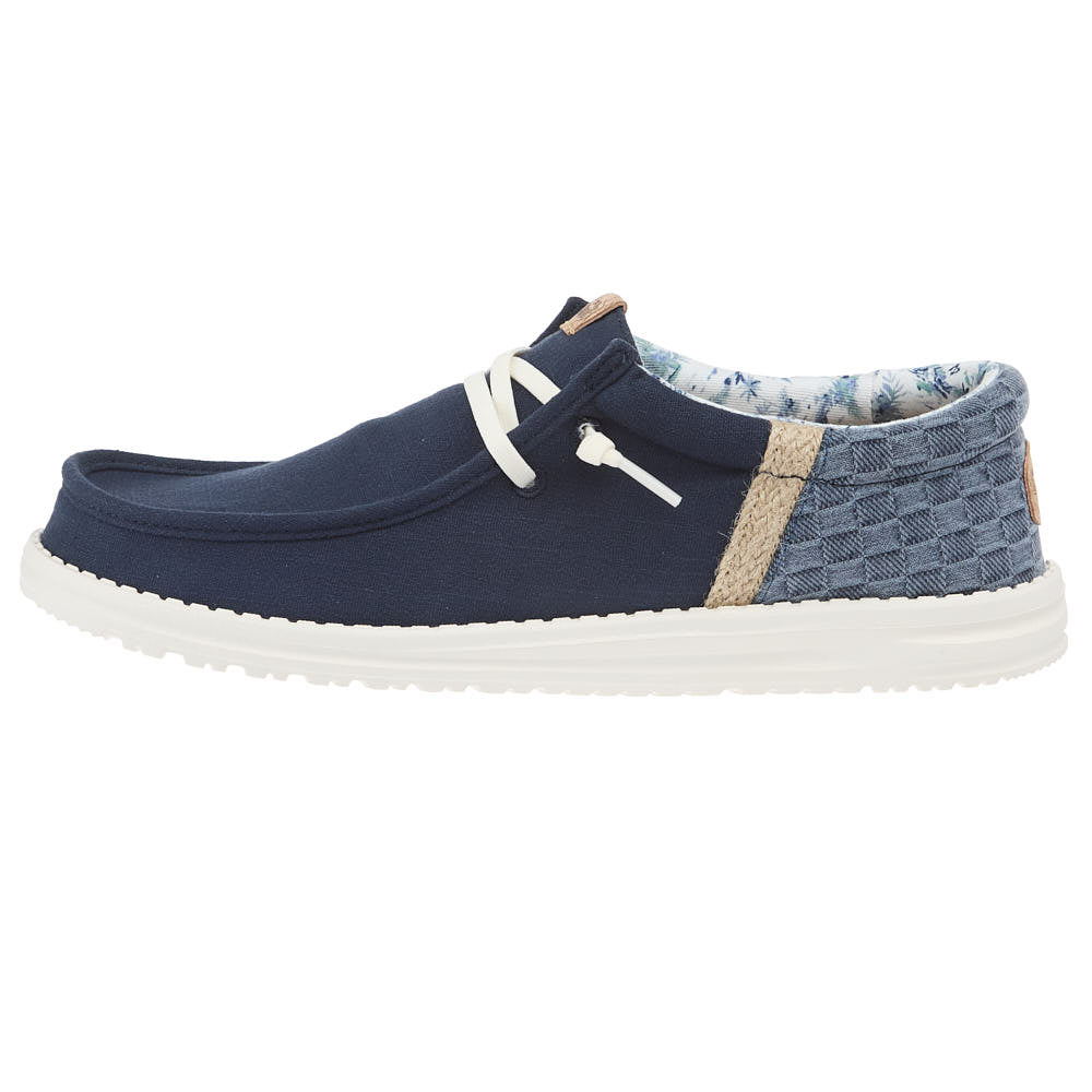 Hey Dude Men's Wally Funk Summer Stitch Navy Blazer Casual Shoe