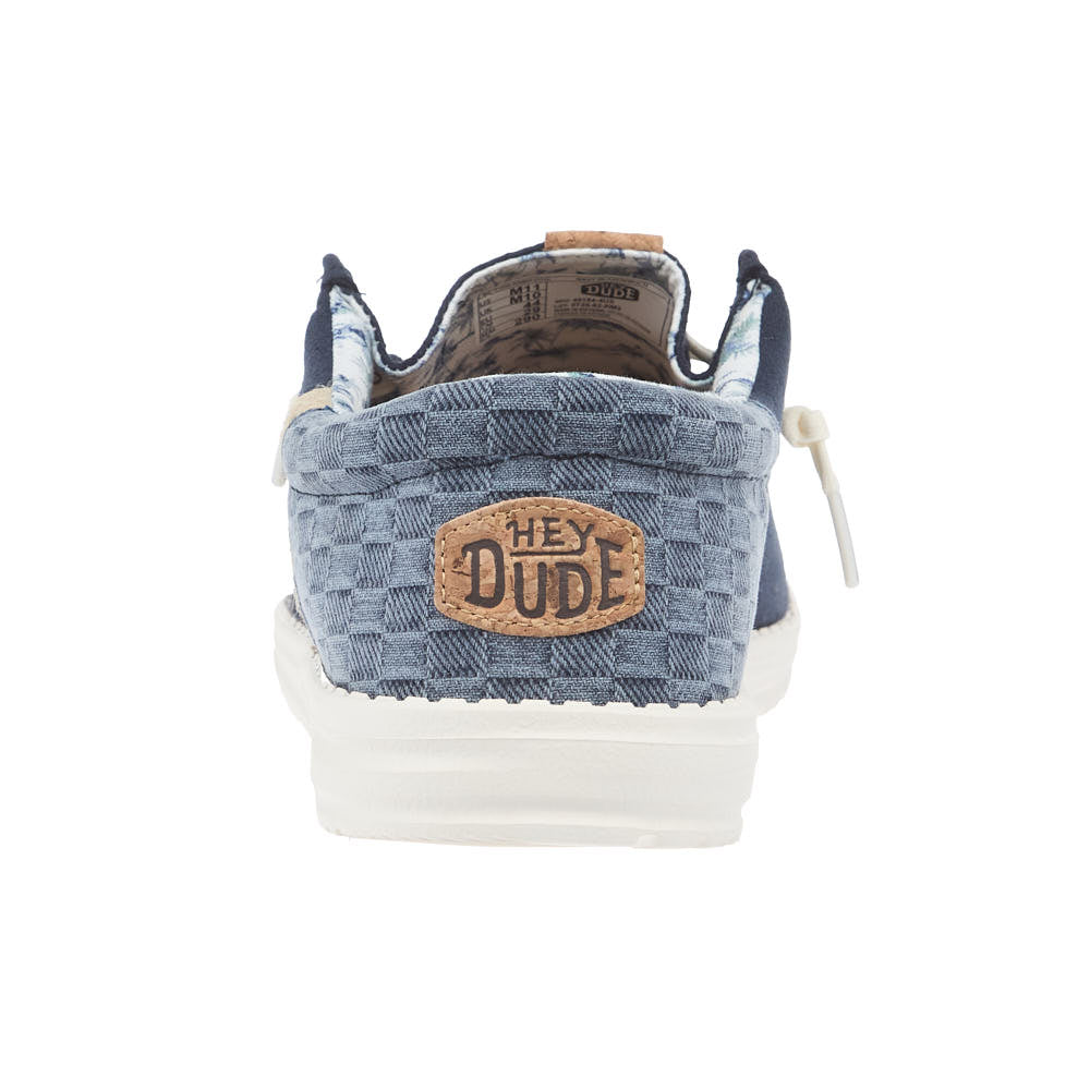Hey Dude Men's Wally Funk Summer Stitch Navy Blazer Casual Shoe