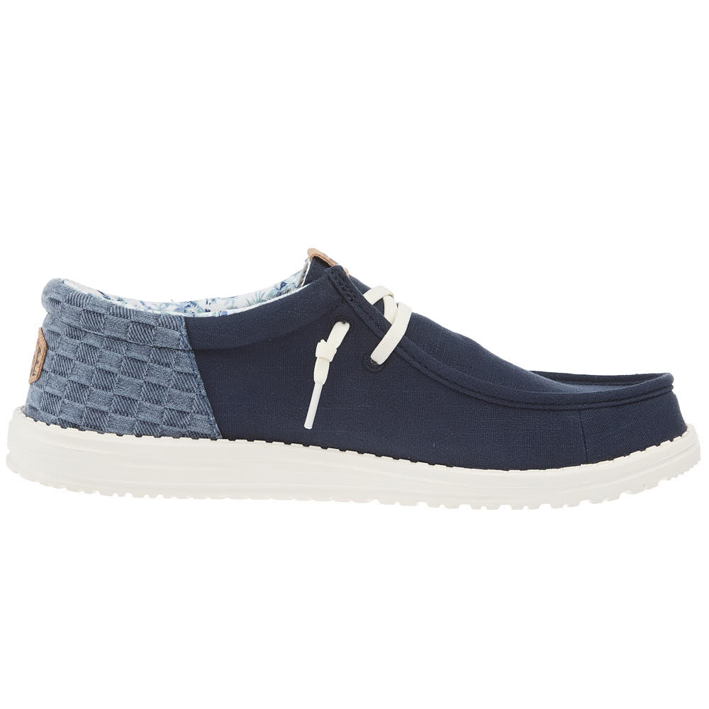 Hey Dude Men's Wally Funk Summer Stitch Navy Blazer Casual Shoe