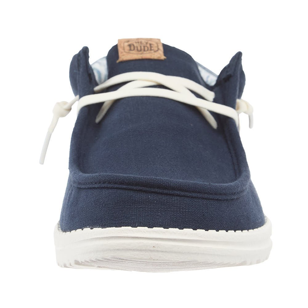 Hey Dude Men's Wally Funk Summer Stitch Navy Blazer Casual Shoe
