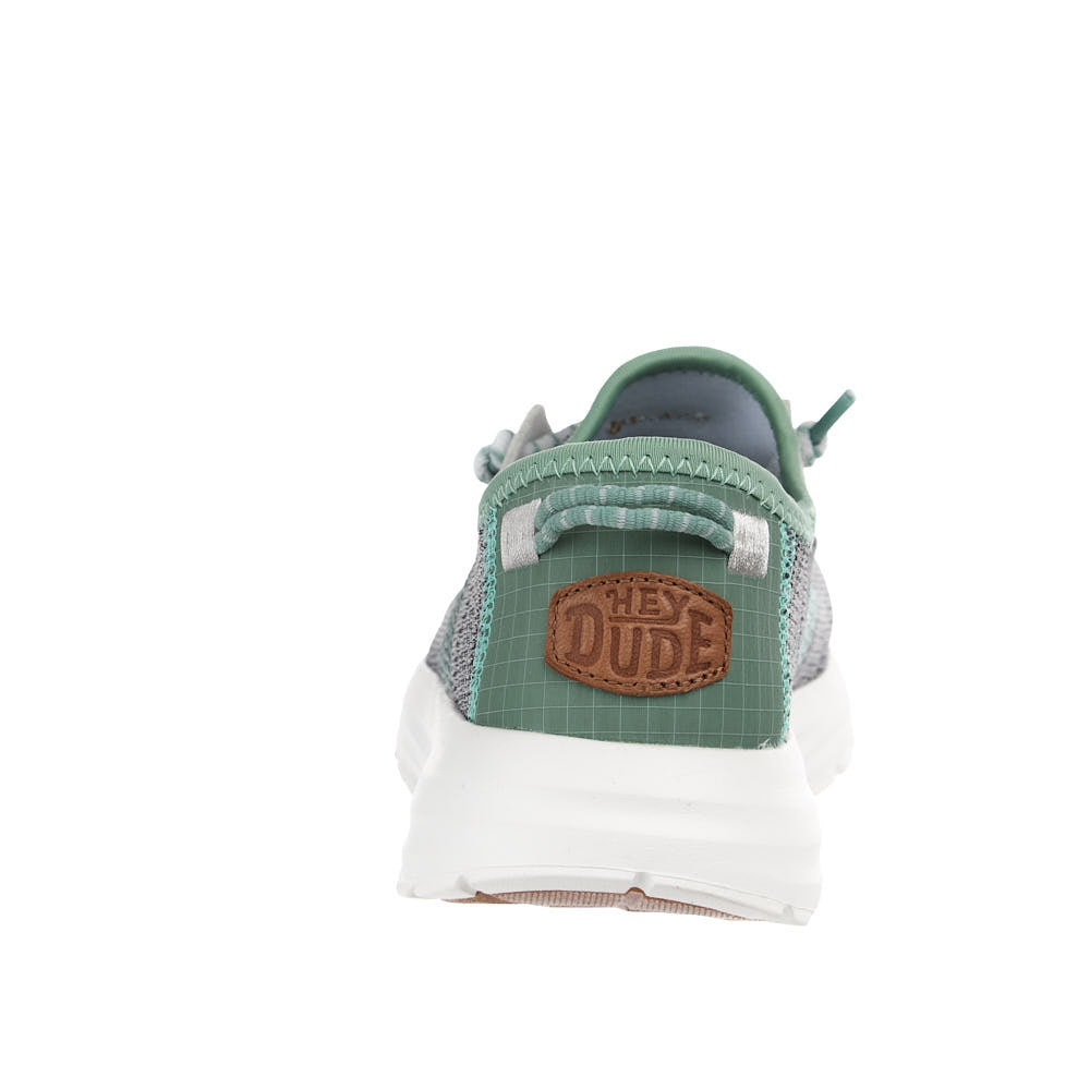 Hey Dude Women's Sirocco Stretch Sox Grey With Granite Green