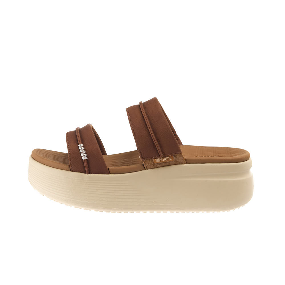 Hey Dude Women's Austin Slide Classic Cognac Sandal