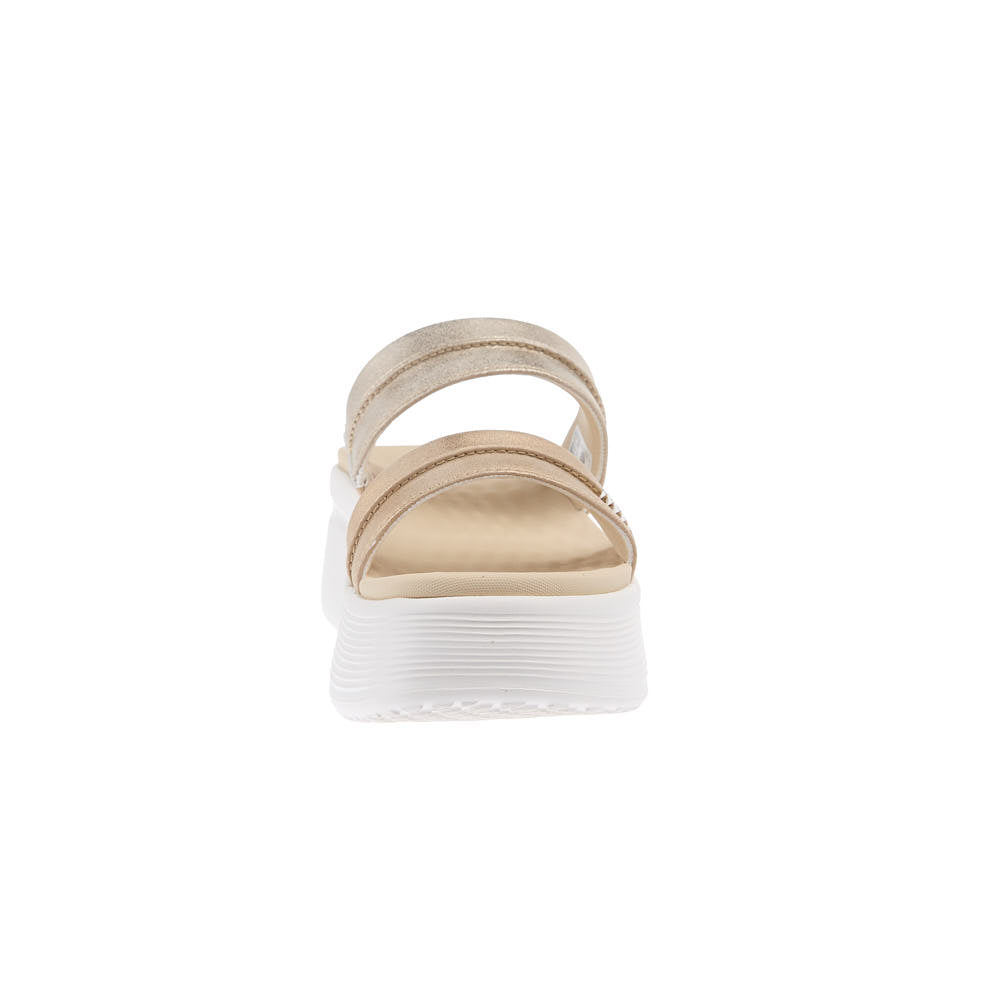 Hey Dude Women's Austin Classic Champagne Metallic Slide