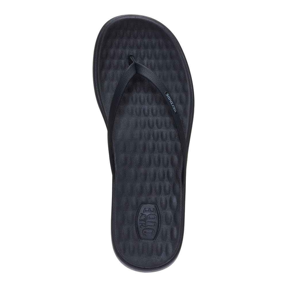 Hey Dude Women's Black Maui Breeze Flip Flop