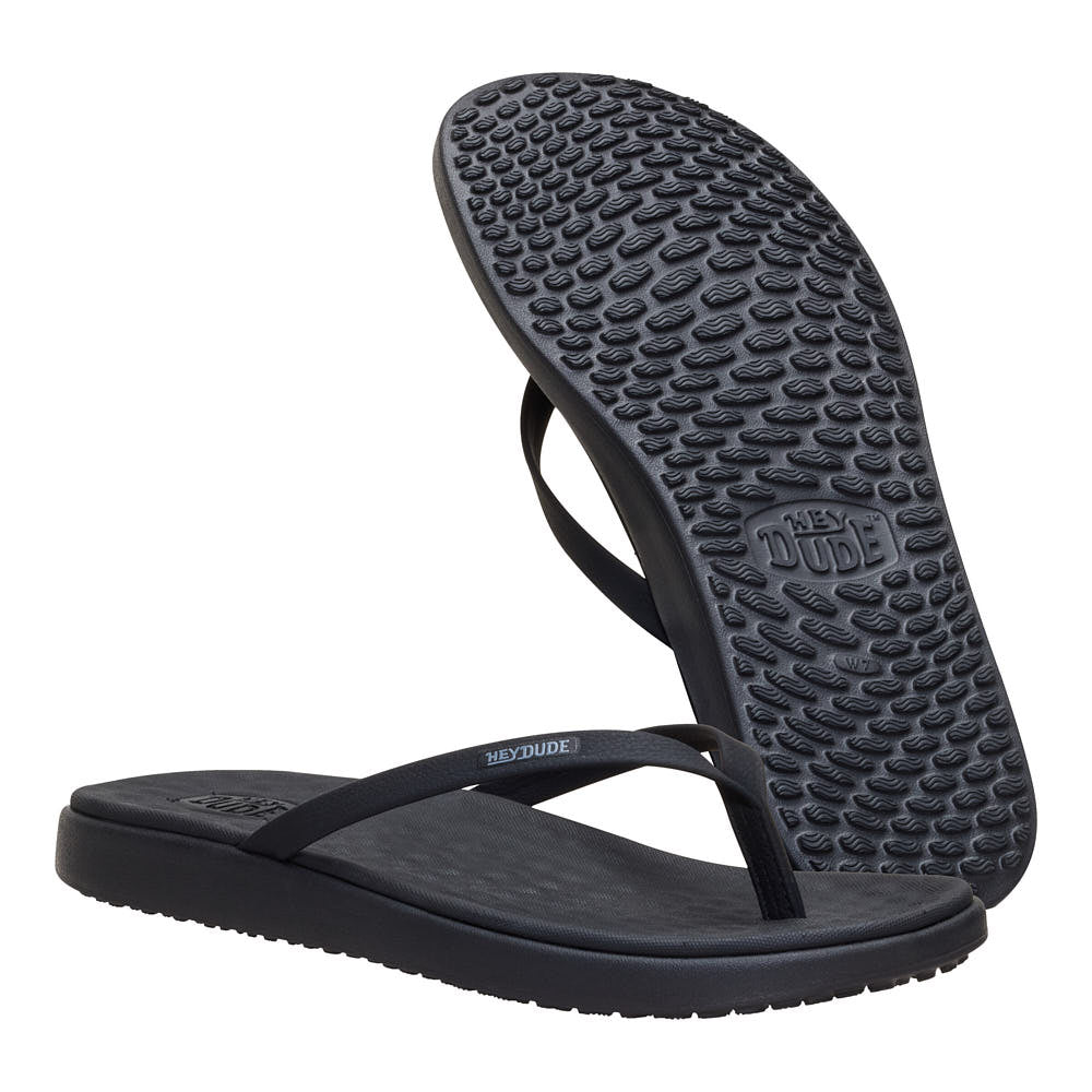 Hey Dude Women's Black Maui Breeze Flip Flop